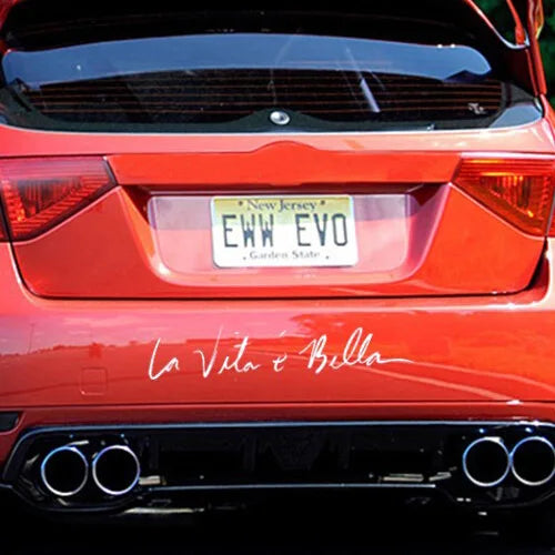 1 PC 40*8cm 2016 New Style Car Styling Stickers Life is Beautiful Car Stickers Vinyl Decal Personality Waterproof Accessories