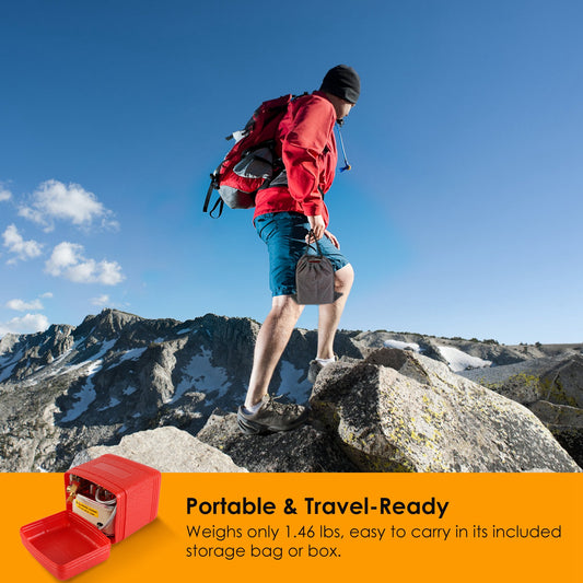 13000W Portable Windproof Camping Stove Five-head Gas