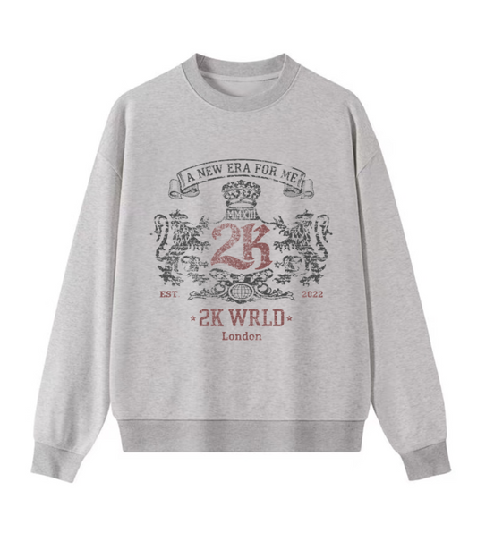 Custom logo sweatshirt crew neck sweatshirt