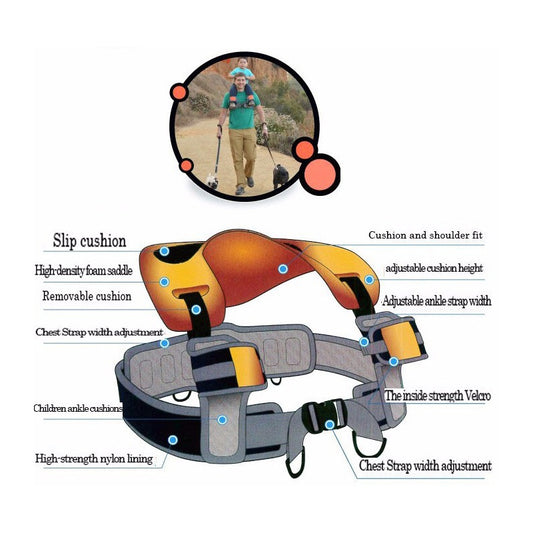 SaddleBaby Multi-Functional Saddle Shoulder Belt Child Seat Harness