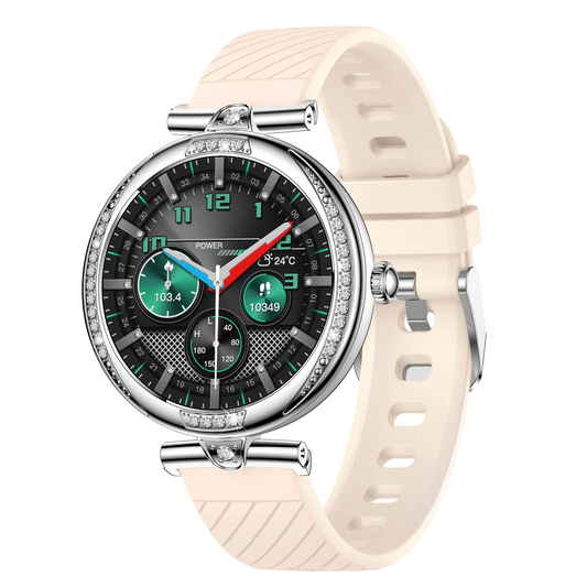 NX17 Pro Smart Watch Fashion Dimanond Ladies Wristwatch Amoled Bluetooth Calling Health Monitoring Women Fitness Smartwatch