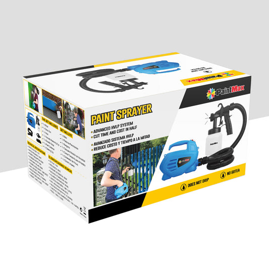 800ML Paint Spray Painter 650W Paint Sprayer Machine 800ML Per Min Output HVLP Oil Primer Water Sprayer With 3 Spraying Patterns Motor Strap Detachable Container For Spring Home Garden Decoration