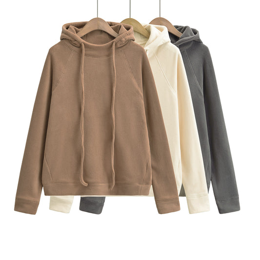Hooded long sleeved sweatshirt