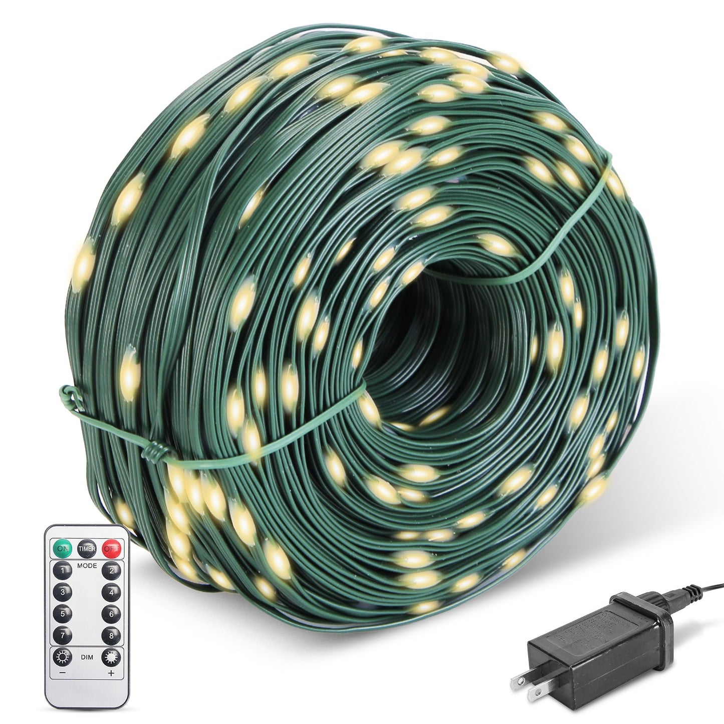 330FT String Lights Outdoor Christmas Decoration Lights With Remote IP44 Waterproof 8 Lighting Modes 8 Brightness Timer Plug In Fairy Light Xmas House Holiday Decor