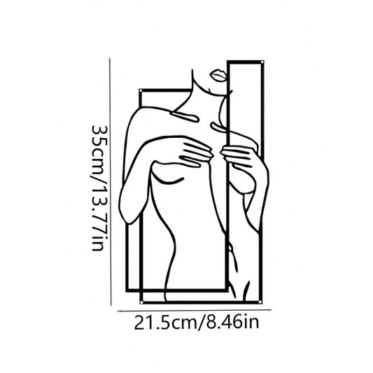 Girly Body Line Silhouette Wall Decoration