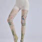 Pattern printed pantyhose with retro and personalized bottom socks