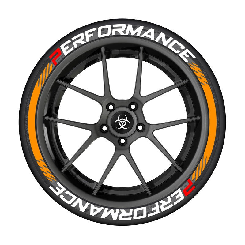 Car tire letter sticker DIY sticker personalized modification sticker 3D three-dimensional integrated tire sticker