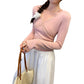 Seductive Lace Spliced Strapless Long Sleeve T-Shirt for Women