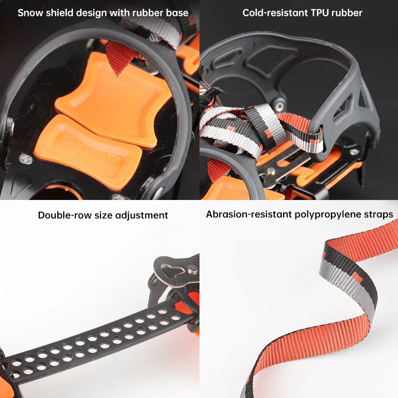 Professional 12-Point Crampons for Ice & Rock Climbing