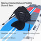 Adjustable padded seat for kayaks, paddleboards, canoes, with backrest, suitable for kayak, canoe, rafts, fishing.