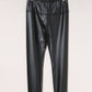Black Faux Leather High Waist Leggings