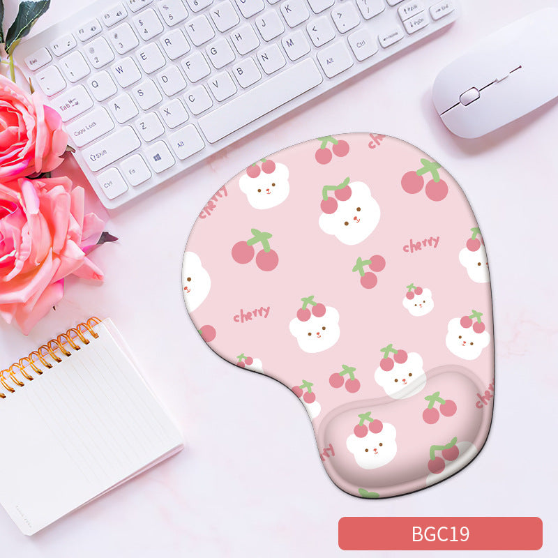 Silicone wrist mouse pad female comfortable computer soft non-slip hand rest pad thick non-slip wrist rest cute game pad