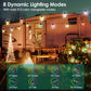 52.5FT Colorful Outdoor String Lights Smart RGB LED