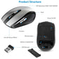 2.4G Wireless Gaming Mouse Optical Mice WIth Receiver 3 Adjustable DPI 6 Buttons For PC Laptop Computer Macbook