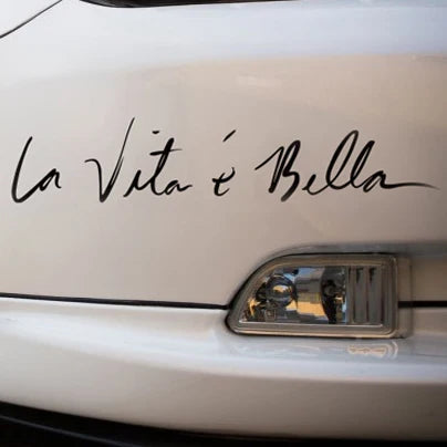 1 PC 40*8cm 2016 New Style Car Styling Stickers Life is Beautiful Car Stickers Vinyl Decal Personality Waterproof Accessories