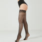 Lace border vertical stripe fishing net over knee socks sexy over knee anti slip silicone lace long tube socks