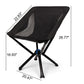 Outdoor Camping Picnic Folding Chair Umbrella Chair Aluminum Lightweight Portable Backrest Moon Chair
