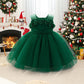 Fairy Tale Style Lace Sleeveless Floral Applique Puffy Dress