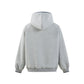 Embroidery Half-Zip Hooded Sweatshirt Men's Casual Loose Sport Hoodie