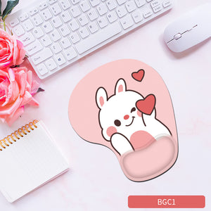 Silicone wrist mouse pad female comfortable computer soft non-slip hand rest pad thick non-slip wrist rest cute game pad