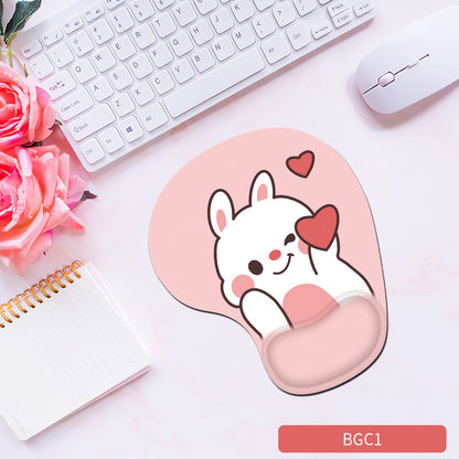 Silicone wrist mouse pad female comfortable computer soft non-slip hand rest pad thick non-slip wrist rest cute game pad