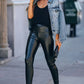 Black Faux Leather High Waist Leggings