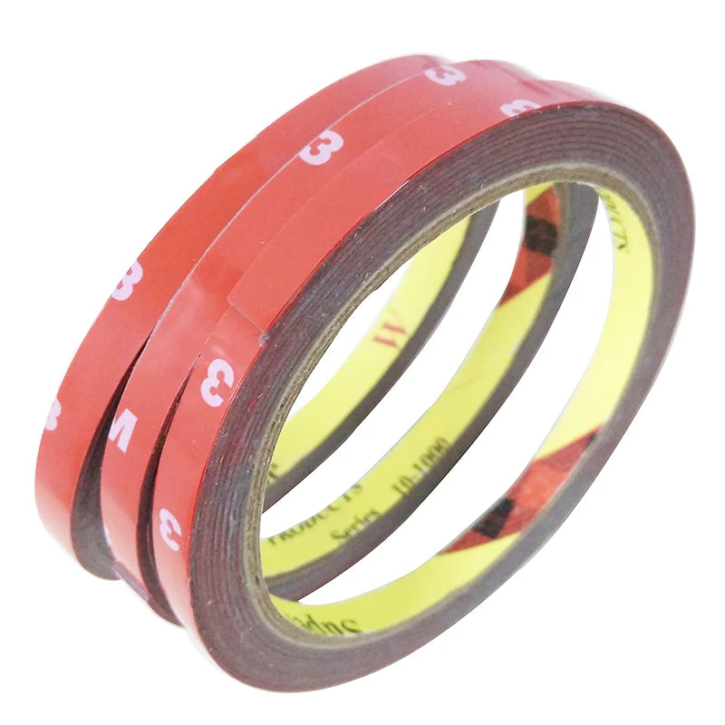1pc 0.8CM Width Car Sticker for 3M Double Foam Faced Adhesive Tape Auto Glue Sticker Multi-function Car Accessories Car-styling