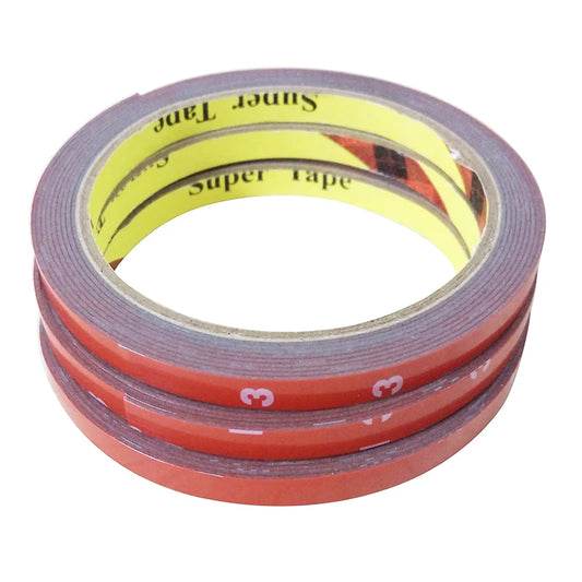 1pc 0.8CM Width Car Sticker for 3M Double Foam Faced Adhesive Tape Auto Glue Sticker Multi-function Car Accessories Car-styling