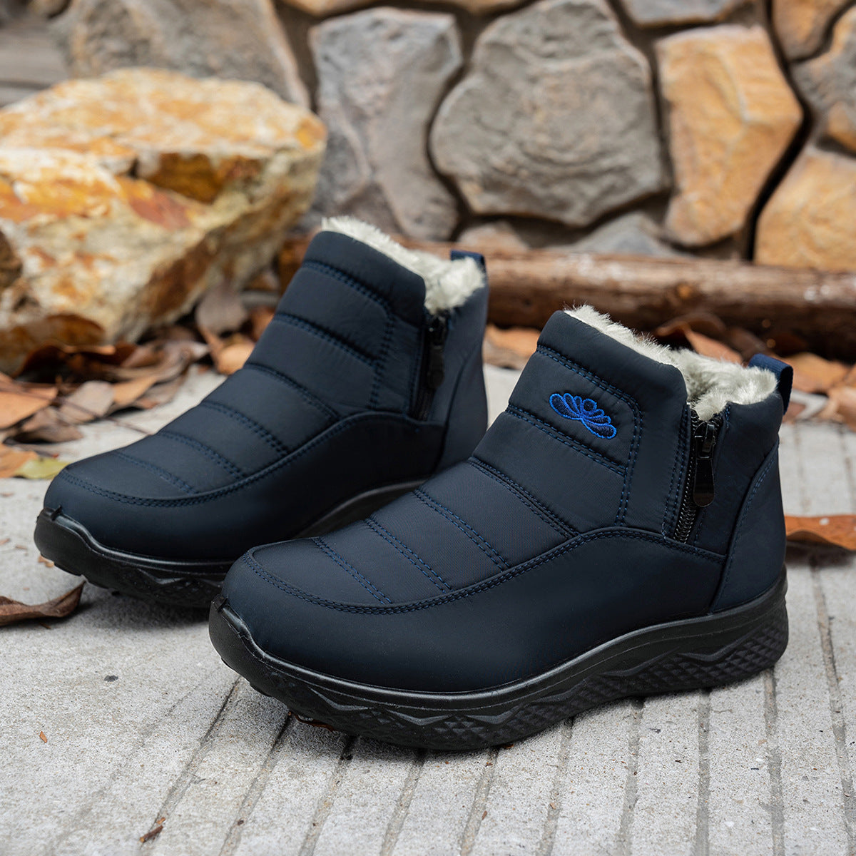 Thick and Warm Cotton Boots with Velvet for Children
