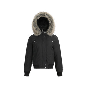 Fake two high necked white slim fit cotton jackets