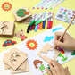 Children's Wooden Drawing Template Set for Kindergarten and Primary School Students, Hollow Graffiti Toy for Boys and Girls, Painting Tool Kit