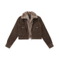 Melad Plush Collar Cotton Jacket for Women