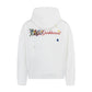 Vine flower embroidered hooded sweatshirt