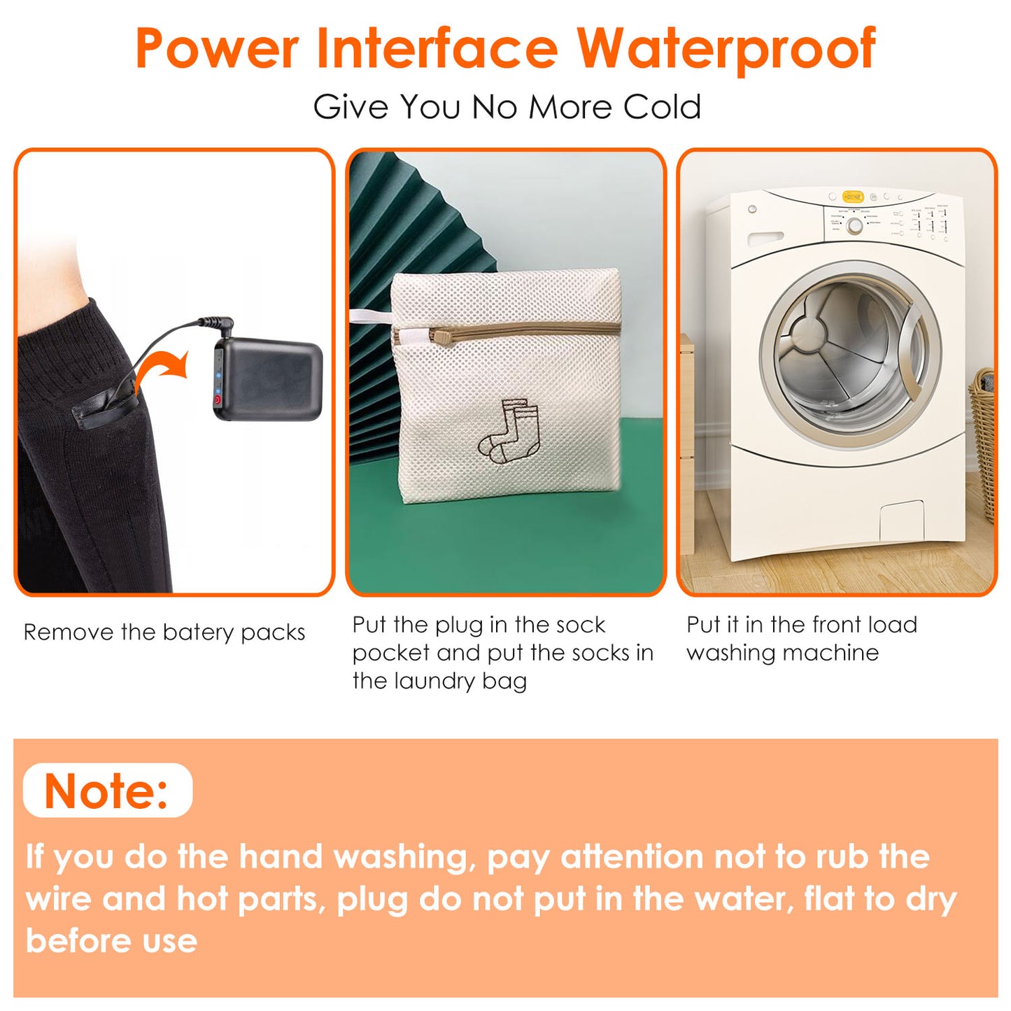 1Pair  Electric Heated Socks For Men Women