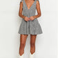 Casual Tie-Back Vest V-Neck Short Dress for Women