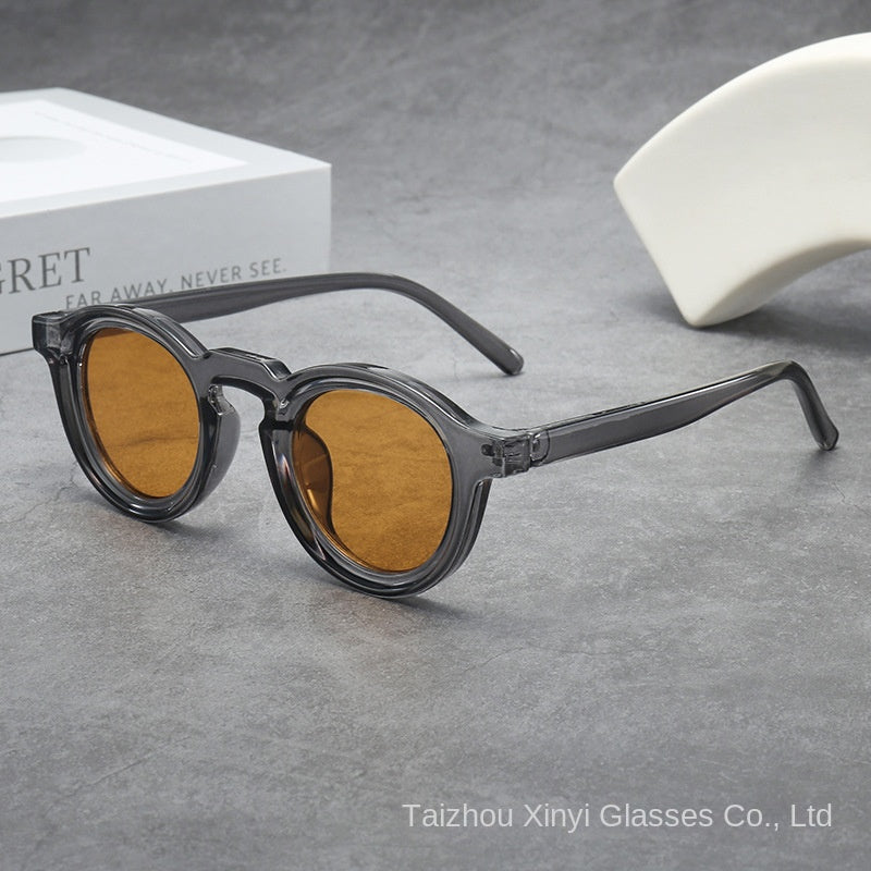 Vintage Round Small Frame Unisex Sunglasses Fashion UV Protection Shades