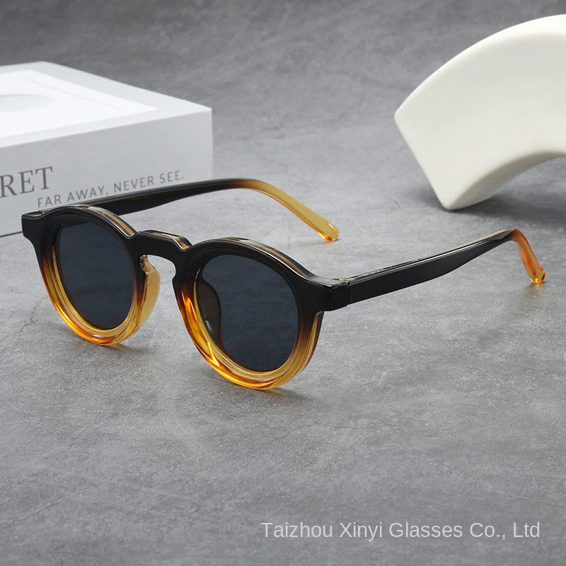 Vintage Round Small Frame Unisex Sunglasses Fashion UV Protection Shades