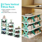 1Pc 9Tier Narrow Entryway Shoe Rack Plastic Vertical Shoe Organizer Space Saving Free Standing Shoes Storage Shelf Closet Hallway