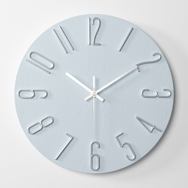 12 Inch 30CM Plastic Wall Clock Without Glass Luxury Decorative Spanish Style Wall Clock