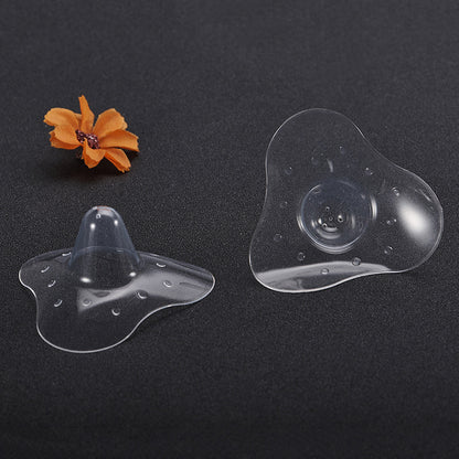 Soft Silicone Breast Shield for Nursing, Anti-Colic, Anti-Bite, Single-Layer Protective Nipple Cover