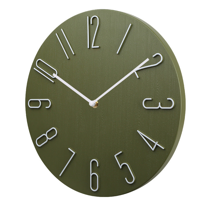 12 Inch 30CM Plastic Wall Clock Without Glass Luxury Decorative Spanish Style Wall Clock
