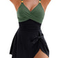 V-neck Skirt Pants Jumpsuit Slimming Sexy Bikini Swimsuit for Women