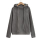 Hooded long sleeved sweatshirt