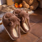 Capybara Cotton Slippers for Women Autumn Winter New Style Home Warm Lined Thick Sole Non-Slip Fuzzy Slippers for Men