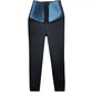 European and American breasted abdominal compression sweatpants, cropped pants, waist cinching yoga pants