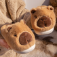 Capybara Cotton Slippers for Women Autumn Winter New Style Home Warm Lined Thick Sole Non-Slip Fuzzy Slippers for Men