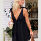 Casual Tie-Back Vest V-Neck Short Dress for Women