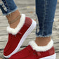 Women's casual shoes with plush and fuzzy cotton shoes