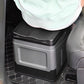 Portable folding camping toilet: adult/child use, self-contained, with lid and seat.