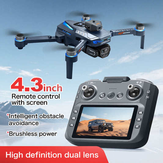 GT8 Brushless Motor Drone With 6K HD Camera & 5G FPV Transmission Free RC Quadcopter, Obstacle Avoidance, Altitude Hold One-Key Return To Foldable For Aerial Photography